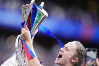 Le trophée récompensant les lauréates de la Ligue des champions a été volée à Lisbonne, mais retrouvé par la police KEYSTONE/AP/JOSE BRETON